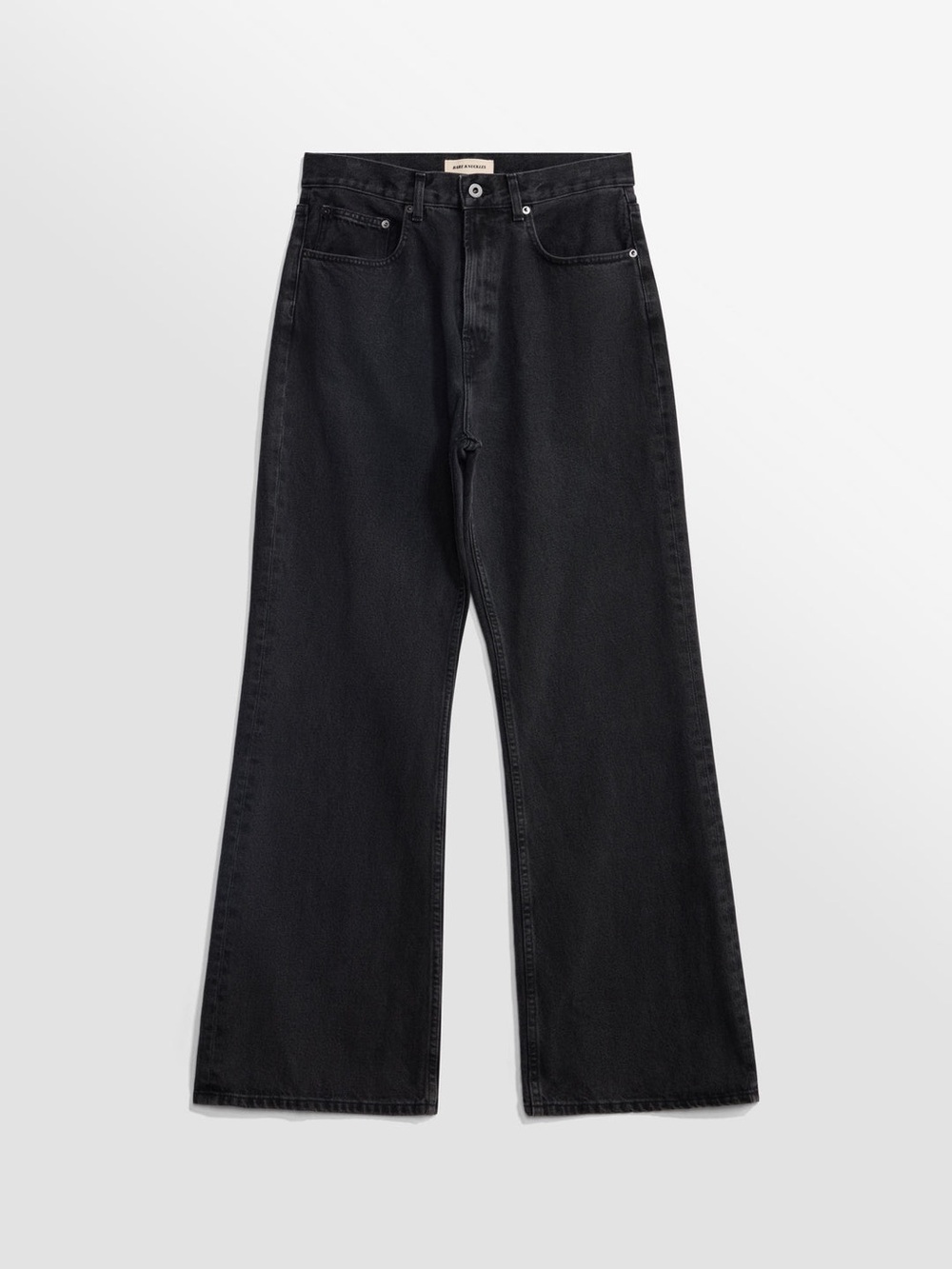 Bare‎ Knuckles Serge Loose Boot Cut Jeans Ash Black Size 36